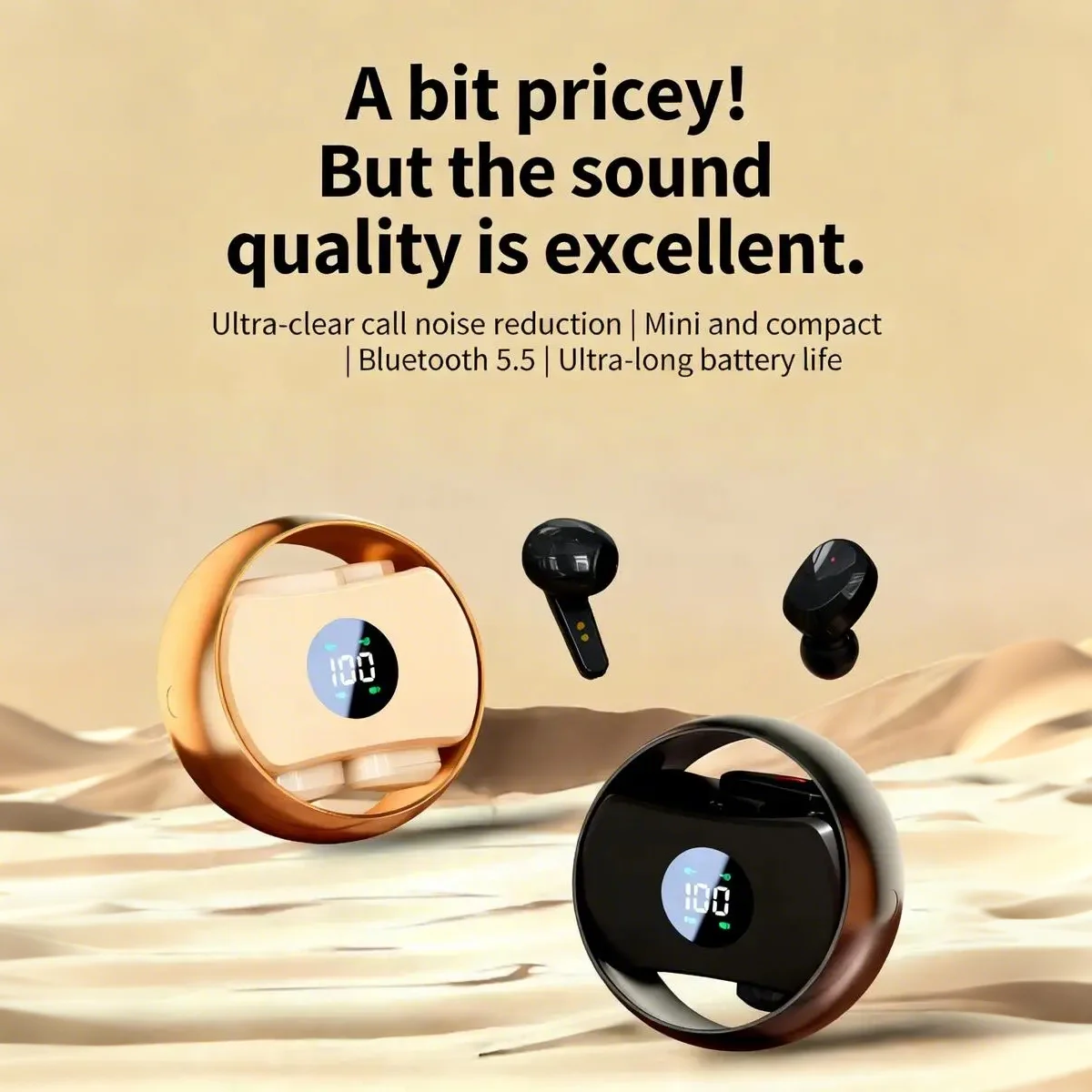 New 2 Pairs TWS Bluetooth Headphones 360° Rotatable In-Ear Half-In-Ear Noise Reduction Long Battery Life Couple Gift Headset
New 2 Pairs TWS Bluetooth Headphones 360° Rotatable In-Ear Half-In-Ear Noise Reduction Long Battery Life Couple Gift Headset