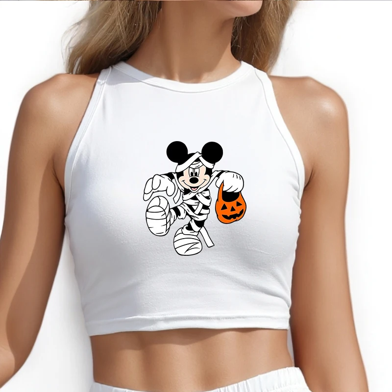 New Mickey Tops Sleeveless Cartoon Disney Halloween Woman Clothing Tees Printed T Shirt Y2k Custom Tanks Camis Clothes Summer 
New Mickey Tops Sleeveless Cartoon Disney Halloween Woman Clothing Tees Printed T Shirt Y2k Custom Tanks Camis Clothes Summer