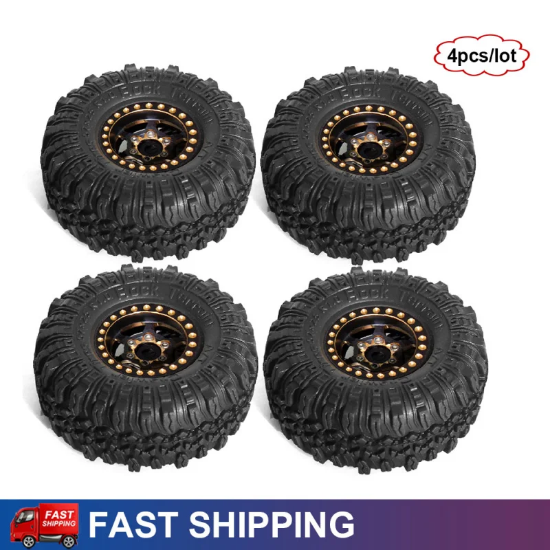 4PCS 1.0" Brass Metal RC Crawler Beadlock Tires and Wheels for 1/18 Traxxas TRX4M 1/24 Axial SCX24 AX24 FCX24 Upgrade Parts
4PCS 1.0" Brass Metal RC Crawler Beadlock Tires and Wheels for 1/18 Traxxas TRX4M 1/24 Axial SCX24 AX24 FCX24 Upgrade Parts