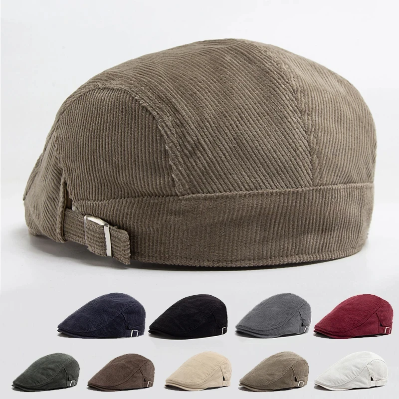 Men Fashion Corduroy Beret Spring Autumn Thick Warm Women's Flat Hat Vintage Casual Newsboy Cap Unisex Fashion Front Back Wear
Men Fashion Corduroy Beret Spring Autumn Thick Warm Women's Flat Hat Vintage Casual Newsboy Cap Unisex Fashion Front Back Wear