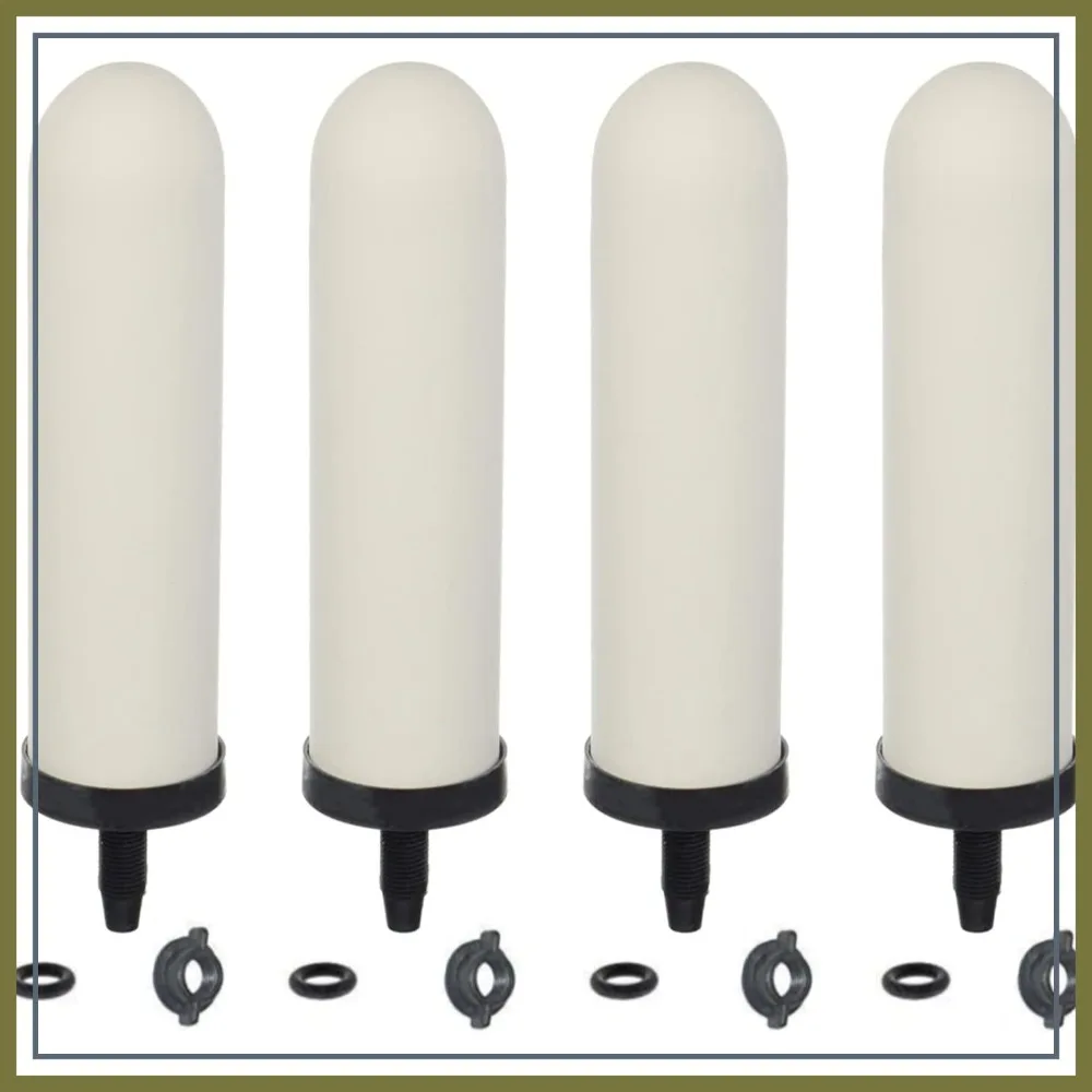 4PCS 7-inch Replacement Ceramic Filter Candle with Activated Carbon for Countertop Gravity Water Filter System and Household Water Cooler Filtration Systems
4PCS 7-inch Replacement Ceramic Filter Candle with Activated Carbon for Countertop Gravity Water Filter System and Household Water Cooler Filtration Systems