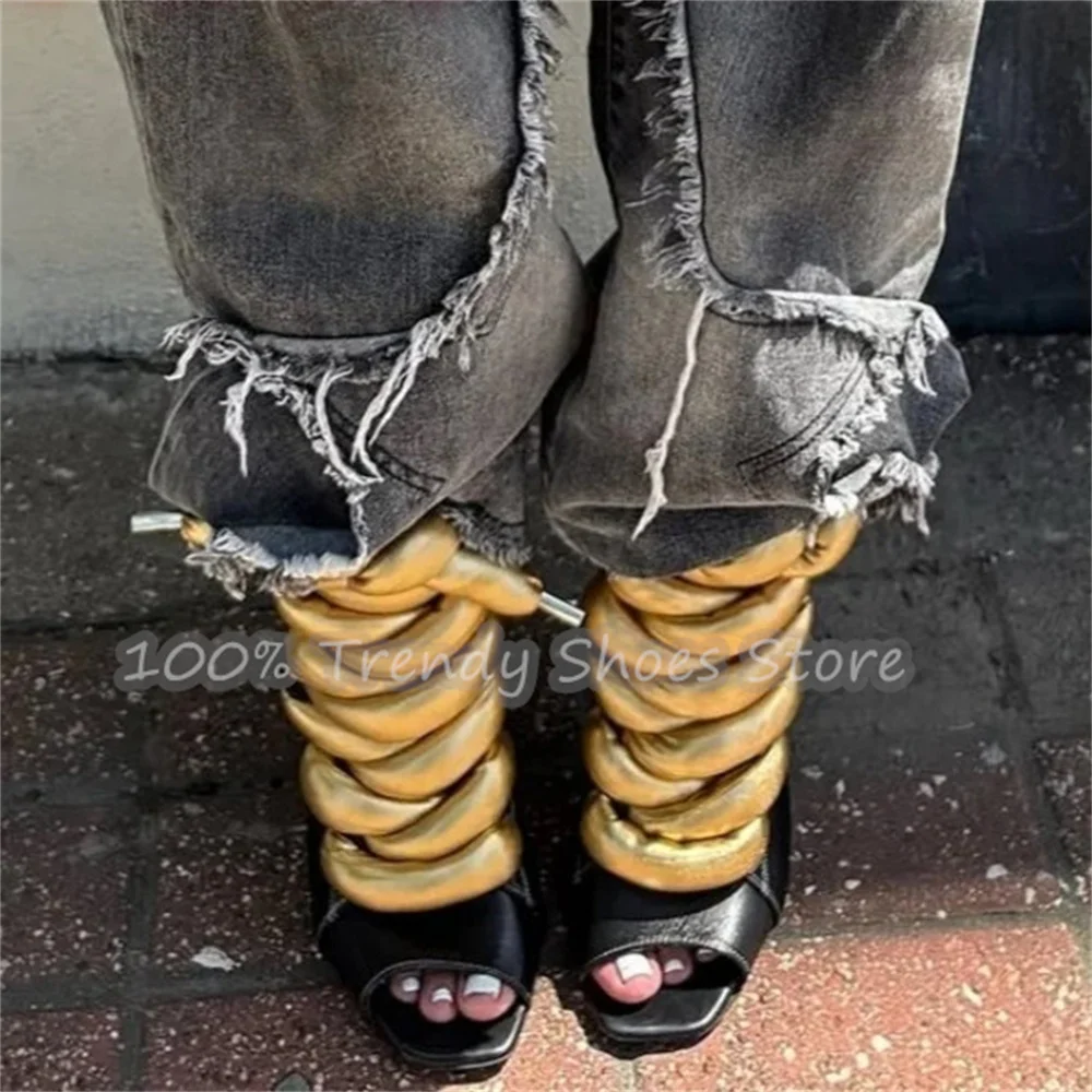 Women Mixed Color Cross Lace-Up Peep Toe Ankle Boots Summer High Top Stiletto High Heels Gladiator Boots Party Dress Sandals
Women Mixed Color Cross Lace-Up Peep Toe Ankle Boots Summer High Top Stiletto High Heels Gladiator Boots Party Dress Sandals