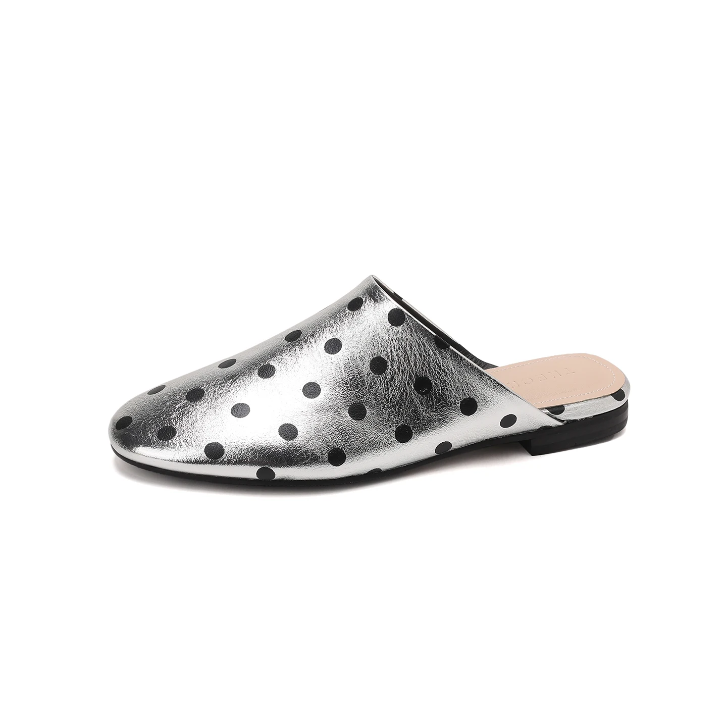 Genuine Leather Sheepskin Women Shoes,Polka Dot Shallow Slip On Women's Mules, Round Toe Low Heel Casual Fashion Slippers
Genuine Leather Sheepskin Women Shoes,Polka Dot Shallow Slip On Women's Mules, Round Toe Low Heel Casual Fashion Slippers