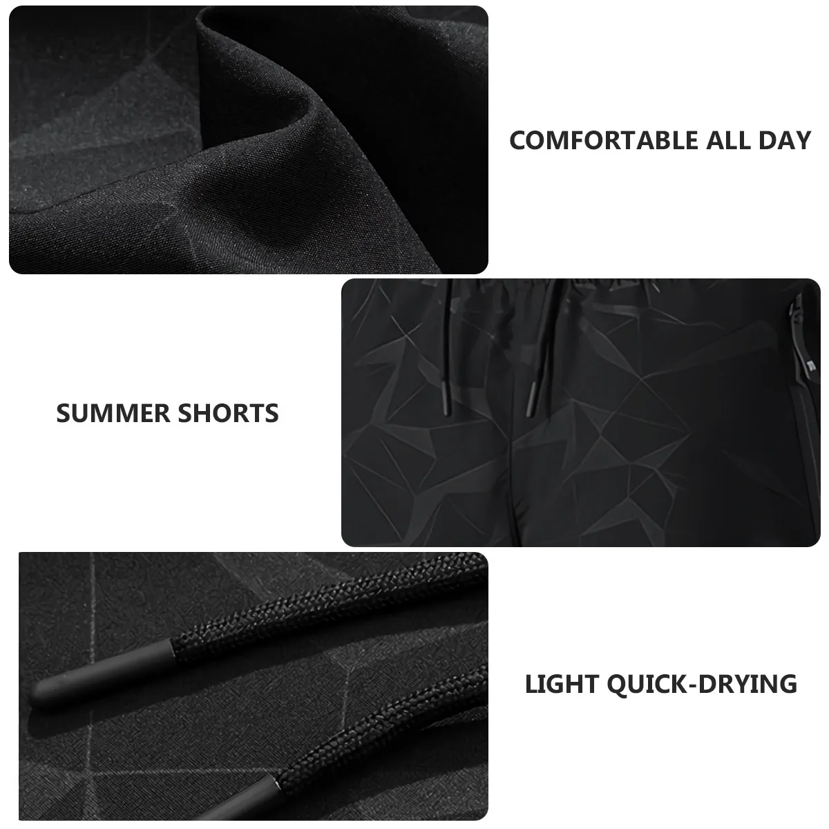 Черные мужские спортивные шорты XXXL: легкие, дышащие, для плавания, бега, тренировок в зале, повседневной носки, комфортные
Черные мужские спортивные шорты XXXL: легкие, дышащие, для плавания, бега, тренировок в зале, повседневной носки, комфортные