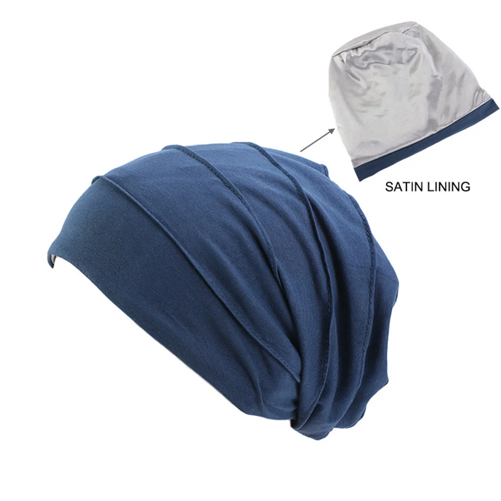 1Pcs Female Night Sleeping Cap Elastic Double-Layer Dark Blue Hair Protection Cap Comfortable for Sleeping Makeup Wash Face
1Pcs Female Night Sleeping Cap Elastic Double-Layer Dark Blue Hair Protection Cap Comfortable for Sleeping Makeup Wash Face