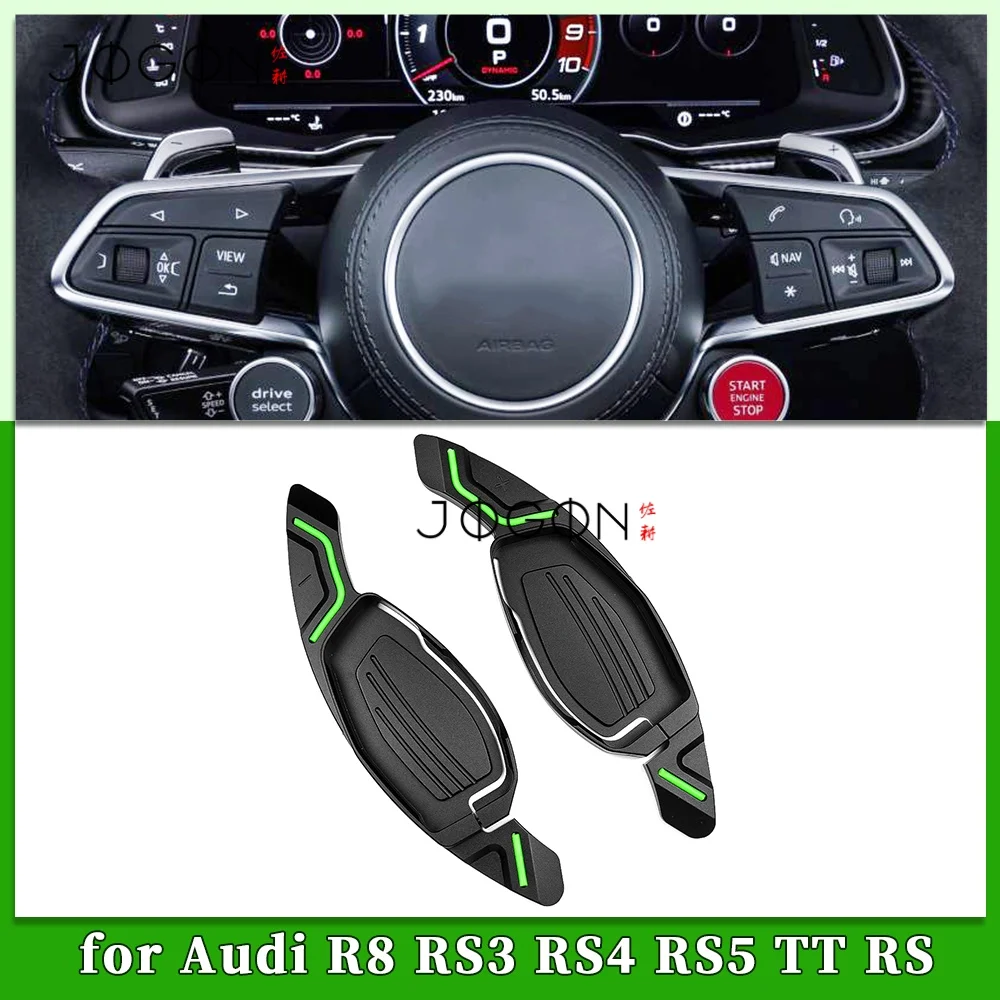 For Audi R8 RS3 TT RS 2018-2023 Luminous Pick Shift Paddle Aluminum Alloy Car Steering Wheel Shifter Extension Replacement Style
For Audi R8 RS3 TT RS 2018-2023 Luminous Pick Shift Paddle Aluminum Alloy Car Steering Wheel Shifter Extension Replacement Style