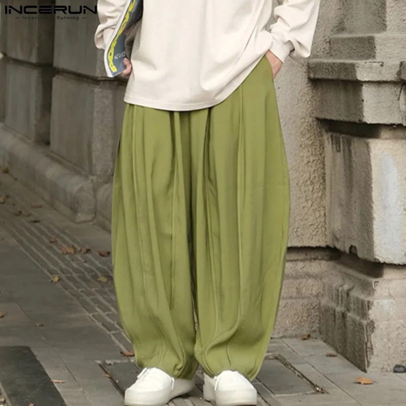 INCERUN Men Wide Leg Pants Solid Color Joggers Loose Casual Trousers Men Pleated Streetwear 2024 Fashion Male Long Pants S-5XL
INCERUN Men Wide Leg Pants Solid Color Joggers Loose Casual Trousers Men Pleated Streetwear 2024 Fashion Male Long Pants S-5XL