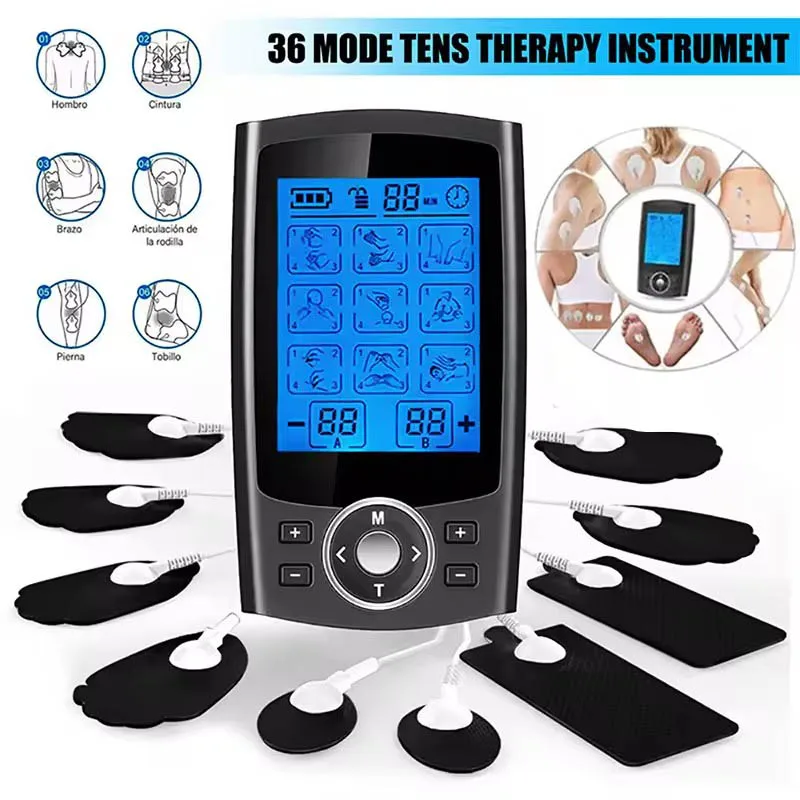 36-Mode TENS Massager Rechargeable Muscle Stimulator EMS Dual Channel Electrode Pads For Neck Muscle Massage Relax
36-Mode TENS Massager Rechargeable Muscle Stimulator EMS Dual Channel Electrode Pads For Neck Muscle Massage Relax