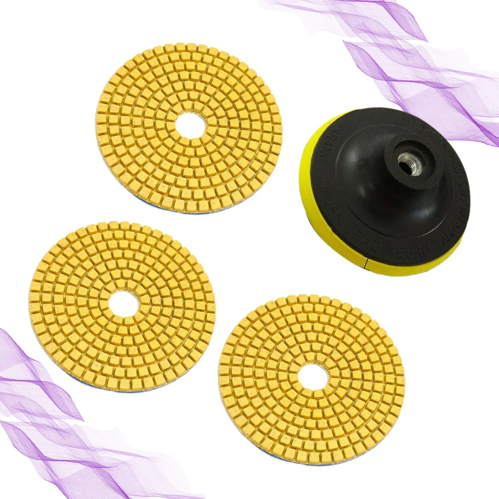 3Pcs 4 Inch Diamond Polishing Pads Wet Dry Buffer Set for Granite Marble Stone Concrete Floor Renovation Mirror Finish
3Pcs 4 Inch Diamond Polishing Pads Wet Dry Buffer Set for Granite Marble Stone Concrete Floor Renovation Mirror Finish