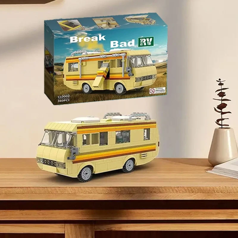 With Box MOC 360PCS Break Bad Building Blocks Creative Van House Camper DIY Building Kits Toy For Kids Children Adult Gifts
With Box MOC 360PCS Break Bad Building Blocks Creative Van House Camper DIY Building Kits Toy For Kids Children Adult Gifts