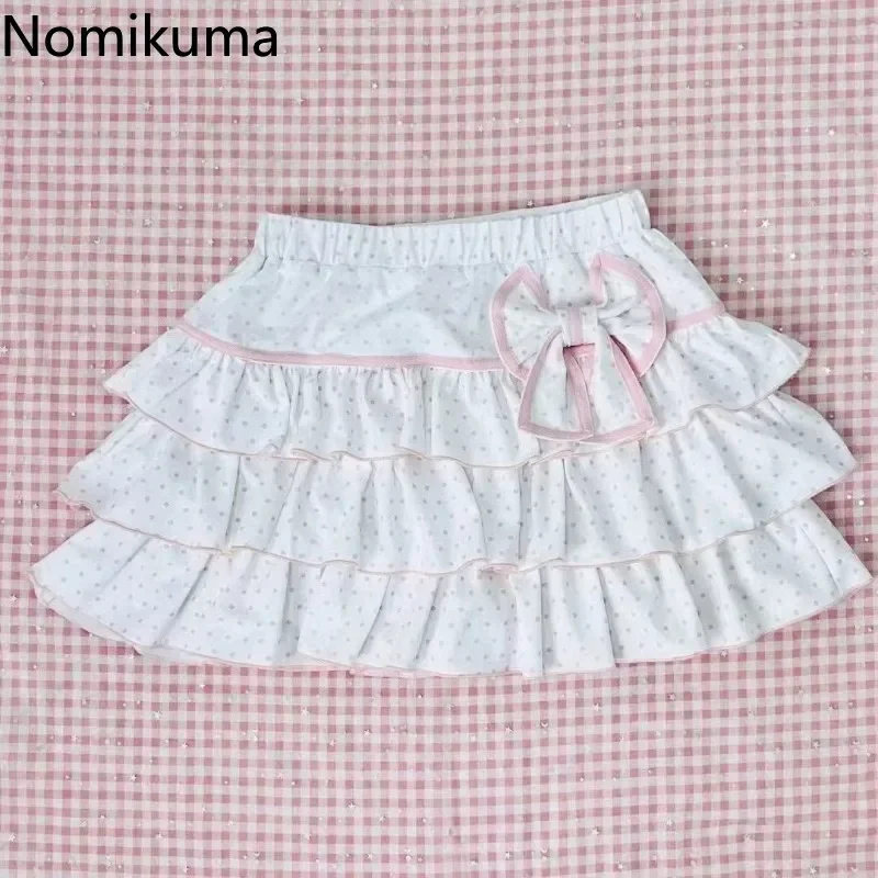 Mini Skirts for Women Sweet Cute Jupe Fashion Summer Japanese Saia 2025 Faldas Mujer De Moda Bow Polka Dot Ruffles Y2k Skirt
Mini Skirts for Women Sweet Cute Jupe Fashion Summer Japanese Saia 2025 Faldas Mujer De Moda Bow Polka Dot Ruffles Y2k Skirt
