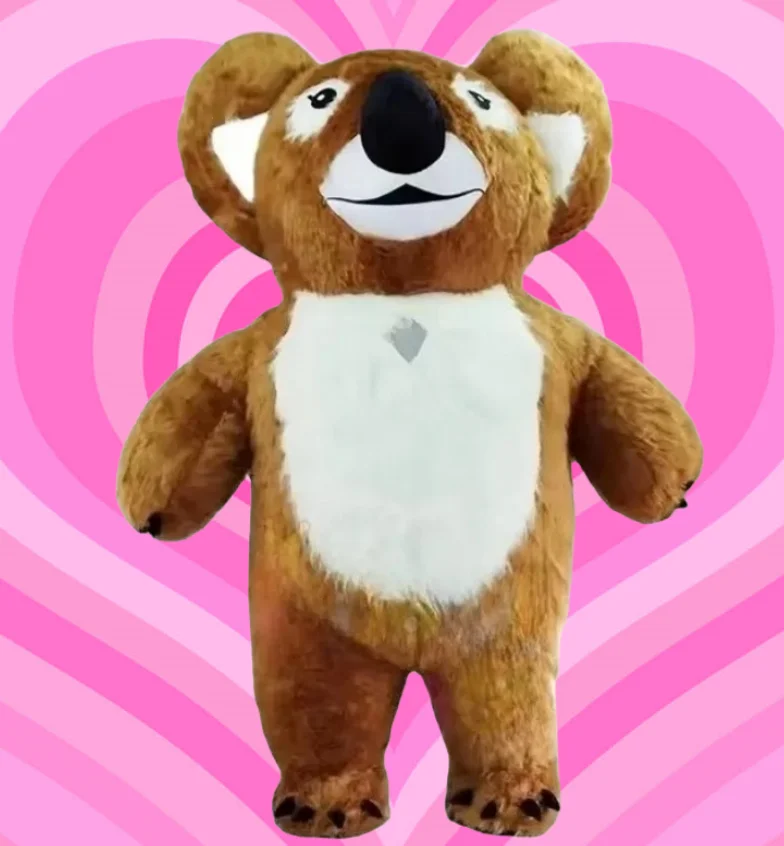 Гигантский надувной костюм талисмана коричневой коалы для взрослых, нарядное платье на Хэллоуин, Рождественскую вечеринку
Гигантский надувной костюм талисмана коричневой коалы для взрослых, нарядное платье на Хэллоуин, Рождественскую вечеринку