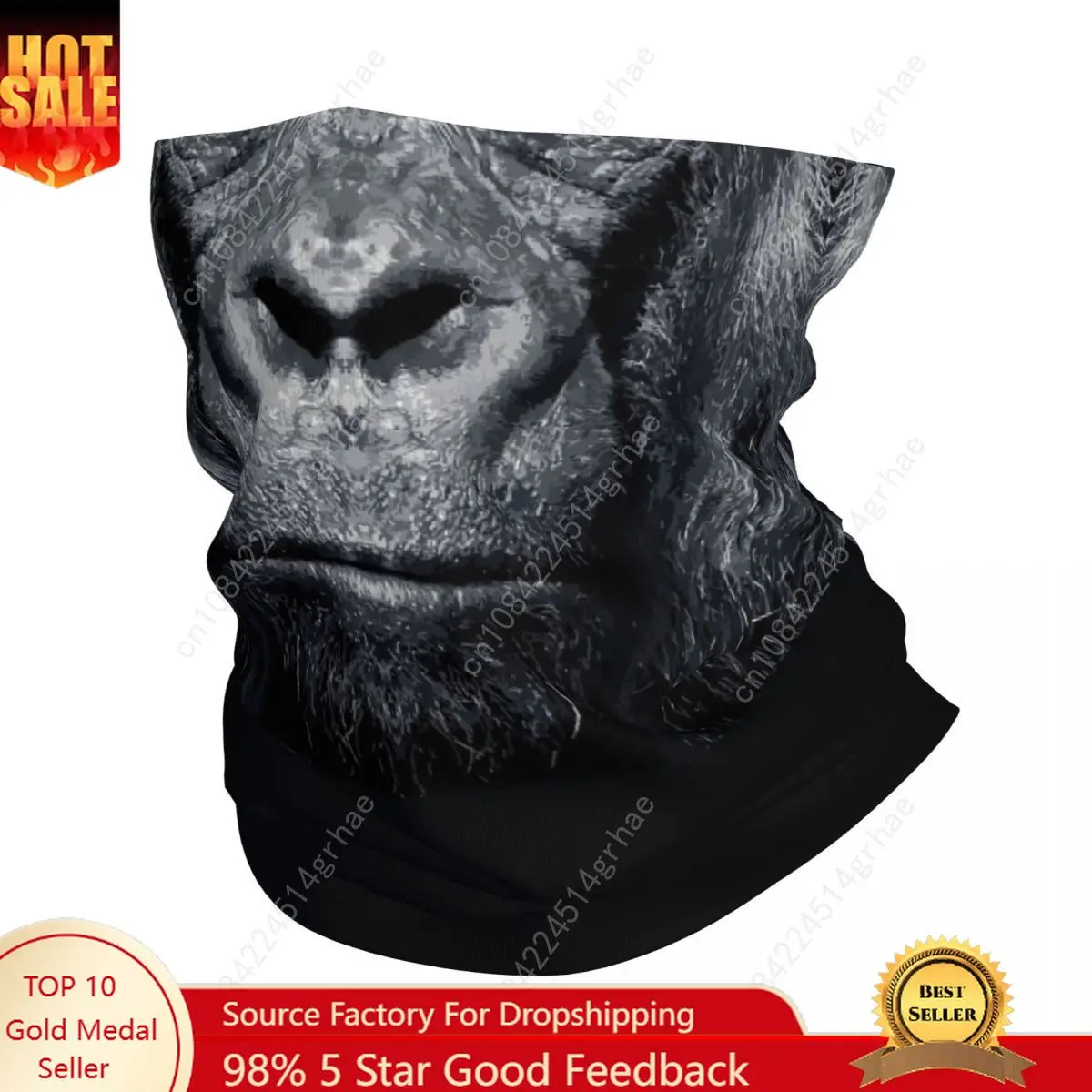 Gorilla Bandana Neck Gaiter Printed Magic Scarf Warm FaceMask Riding Unisex Adult All Season
Gorilla Bandana Neck Gaiter Printed Magic Scarf Warm FaceMask Riding Unisex Adult All Season