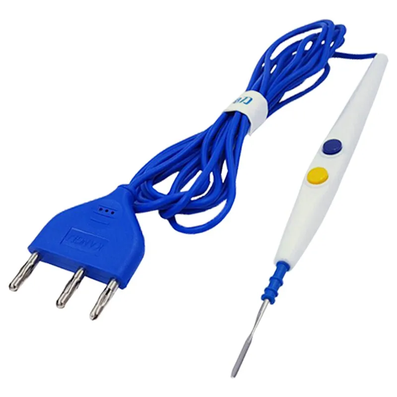 Lip knife pen/electric knife pen/disposable electrodes, flat head/tip, the product is sterile.
Lip knife pen/electric knife pen/disposable electrodes, flat head/tip, the product is sterile.