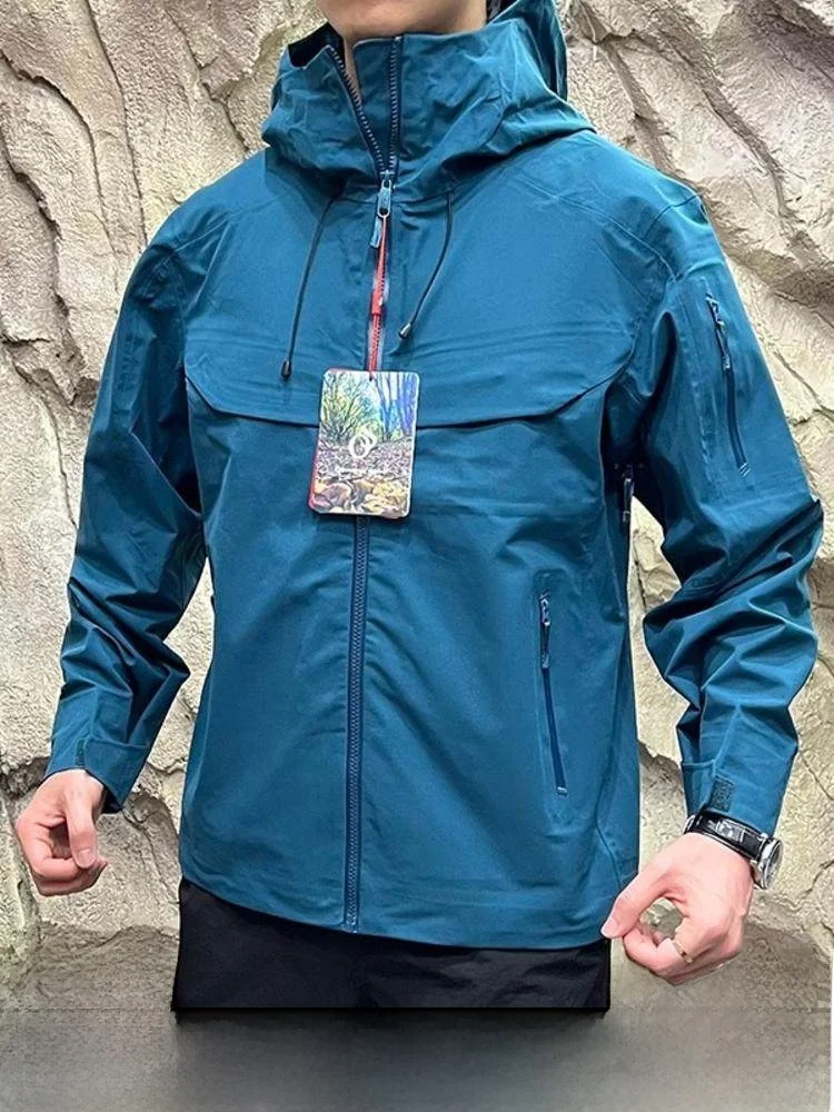 Outdoor Men's And Women's Hard ell Jaet Windproof Waterproof Zipper Underarm Full Glue Outdoor Jaet Youth Trend Spring
Outdoor Men's And Women's Hard ell Jaet Windproof Waterproof Zipper Underarm Full Glue Outdoor Jaet Youth Trend Spring