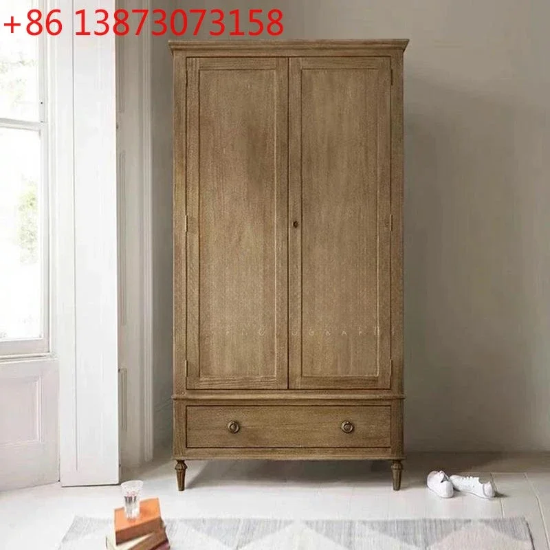 American country solid wood retro old double door French locker
American country solid wood retro old double door French locker