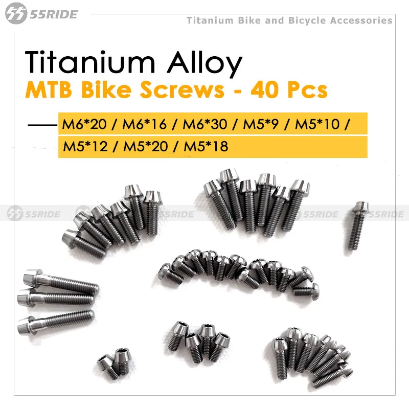 40 шт. болты из титанового сплава для MTB велосипеда, дисковый винт, конусная головка велосипедного винта, головка колонны, круглый болт M6 M5 * 9/10/12/19/20
40 шт. болты из титанового сплава для MTB велосипеда, дисковый винт, конусная головка велосипедного винта, головка колонны, круглый болт M6 M5 * 9/10/12/19/20