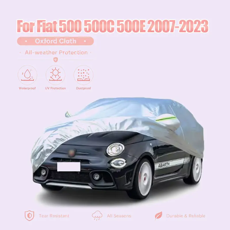 For Fiat 500 / 500C / 500E with Reflective Strips - Heavy Duty All Weather Cover, Waterproof Snowproof Dustproof UV Protection
For Fiat 500 / 500C / 500E with Reflective Strips - Heavy Duty All Weather Cover, Waterproof Snowproof Dustproof UV Protection