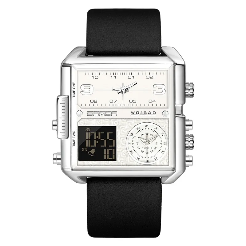 2022 Sanda Top Brand Men's Sports Watches 3 Time Zone Fashion Military Quartz Watch Led Waterproof Male Clock Relogio Masculino
2022 Sanda Top Brand Men's Sports Watches 3 Time Zone Fashion Military Quartz Watch Led Waterproof Male Clock Relogio Masculino