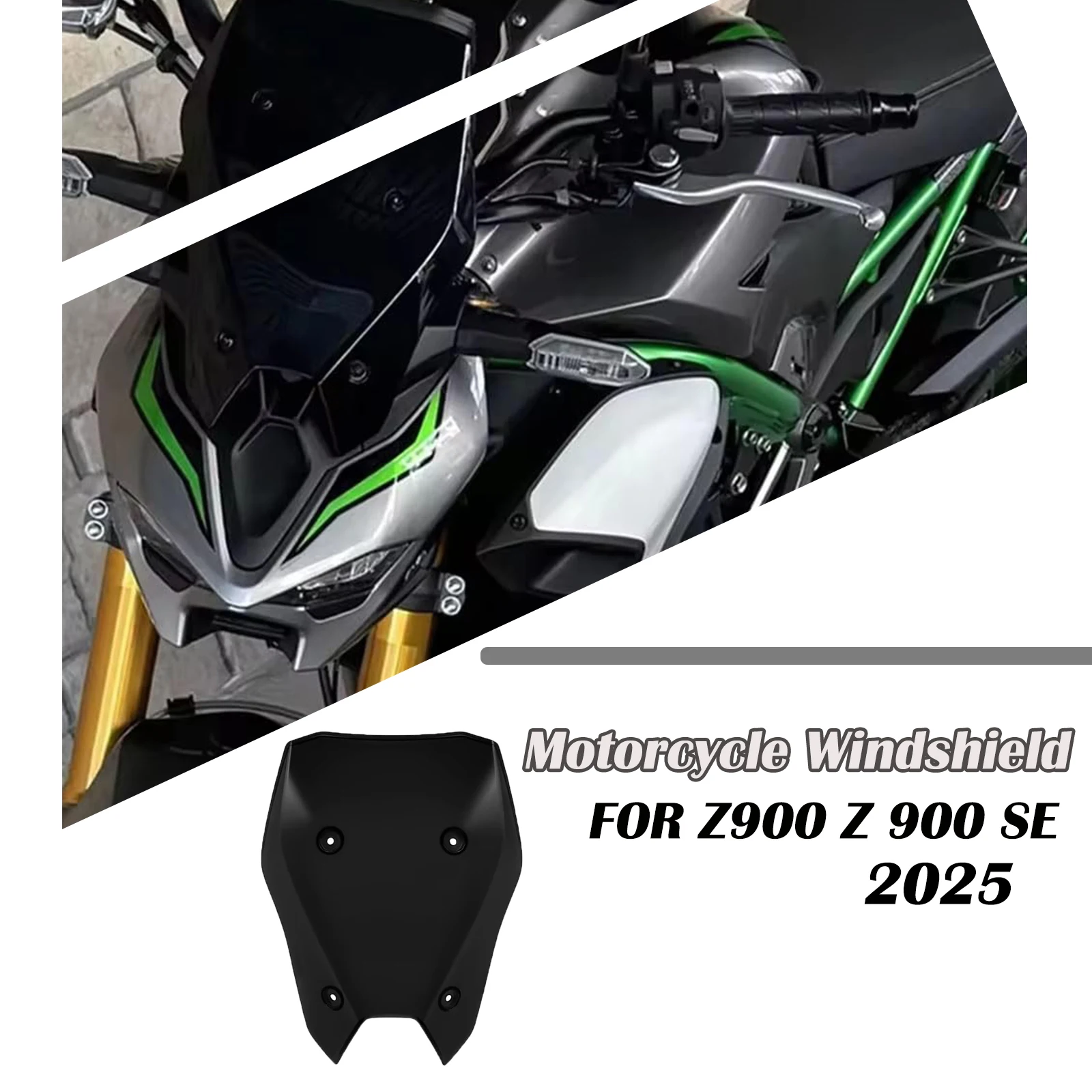 Для Z900 Z 900 SE 2025 аксессуары лобовое стекло мотоцикла, дефлектор мотоцикла, защитный чехол, дефлектор, передний обтекатель
Для Z900 Z 900 SE 2025 аксессуары лобовое стекло мотоцикла, дефлектор мотоцикла, защитный чехол, дефлектор, передний обтекатель