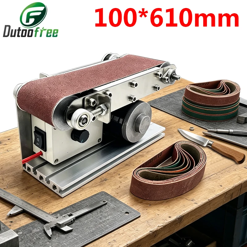400W Desktop Belt Machine DIY Polishing Grinding Machine Cutter Edges Sharpener Multifunctional Belt Sander With 10PCS Belt
400W Desktop Belt Machine DIY Polishing Grinding Machine Cutter Edges Sharpener Multifunctional Belt Sander With 10PCS Belt