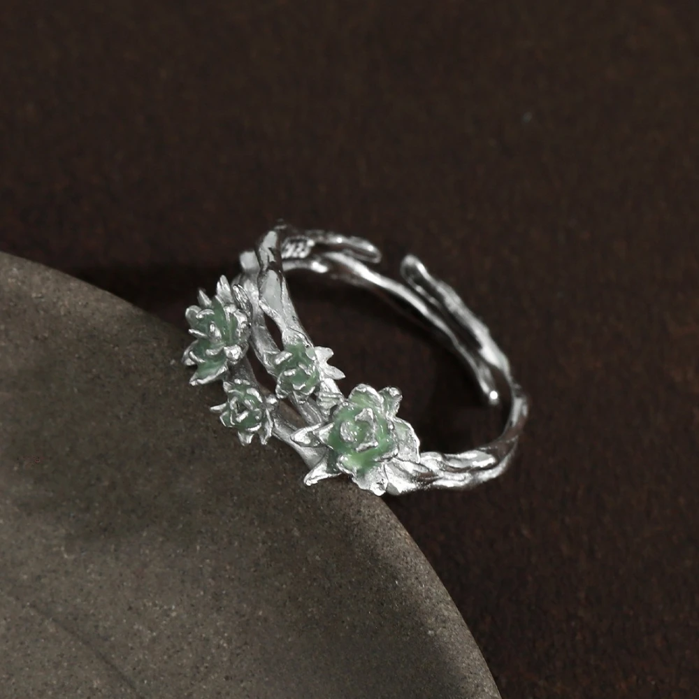 Elegant Jasmine Branch Texture Rings Niche S925 Sterling Silver Ring Women's Fashion Jewelry Original Design Wholesale Ins Party
Elegant Jasmine Branch Texture Rings Niche S925 Sterling Silver Ring Women's Fashion Jewelry Original Design Wholesale Ins Party