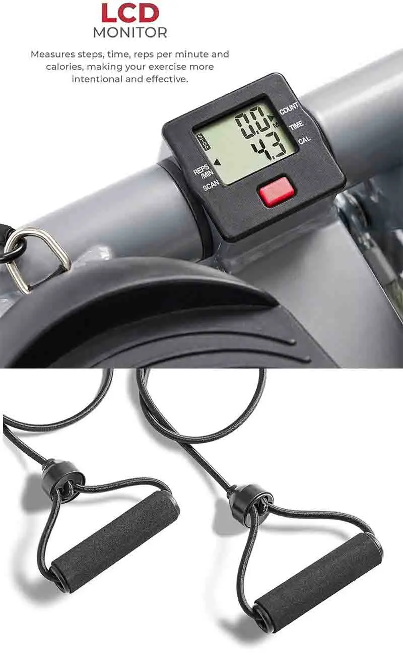 Мини-велотренажер, циклический тренажер, штапель для лестницы, тренажер с педалью и эспандером для фитнеса ног
Мини-велотренажер, циклический тренажер, штапель для лестницы, тренажер с педалью и эспандером для фитнеса ног