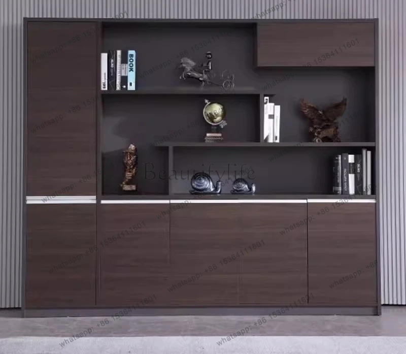 Office Simple Modern Bookcase File Wooden Background Combination File Cabinet with Lock
Office Simple Modern Bookcase File Wooden Background Combination File Cabinet with Lock