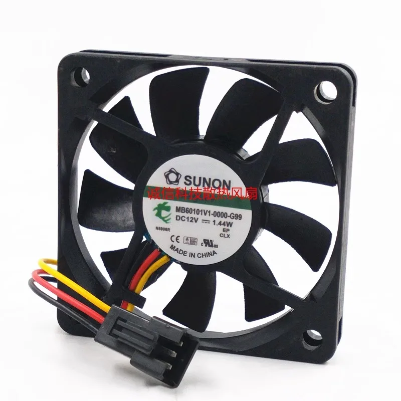 New Cooler Fan for SUNON MB60101V1-0000-G99 DC 12V 1.44W 6cm 6010 60 * 60 * 10mm
New Cooler Fan for SUNON MB60101V1-0000-G99 DC 12V 1.44W 6cm 6010 60 * 60 * 10mm
