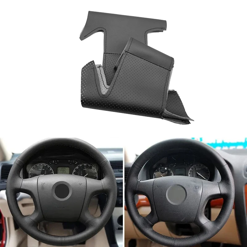Black Perforated Microfiber Leather Car Steering Wheel Cover For Skoda Octavia Fabia 2004 - 2009 Superb Roomster 2006 2007 2008
Black Perforated Microfiber Leather Car Steering Wheel Cover For Skoda Octavia Fabia 2004 - 2009 Superb Roomster 2006 2007 2008