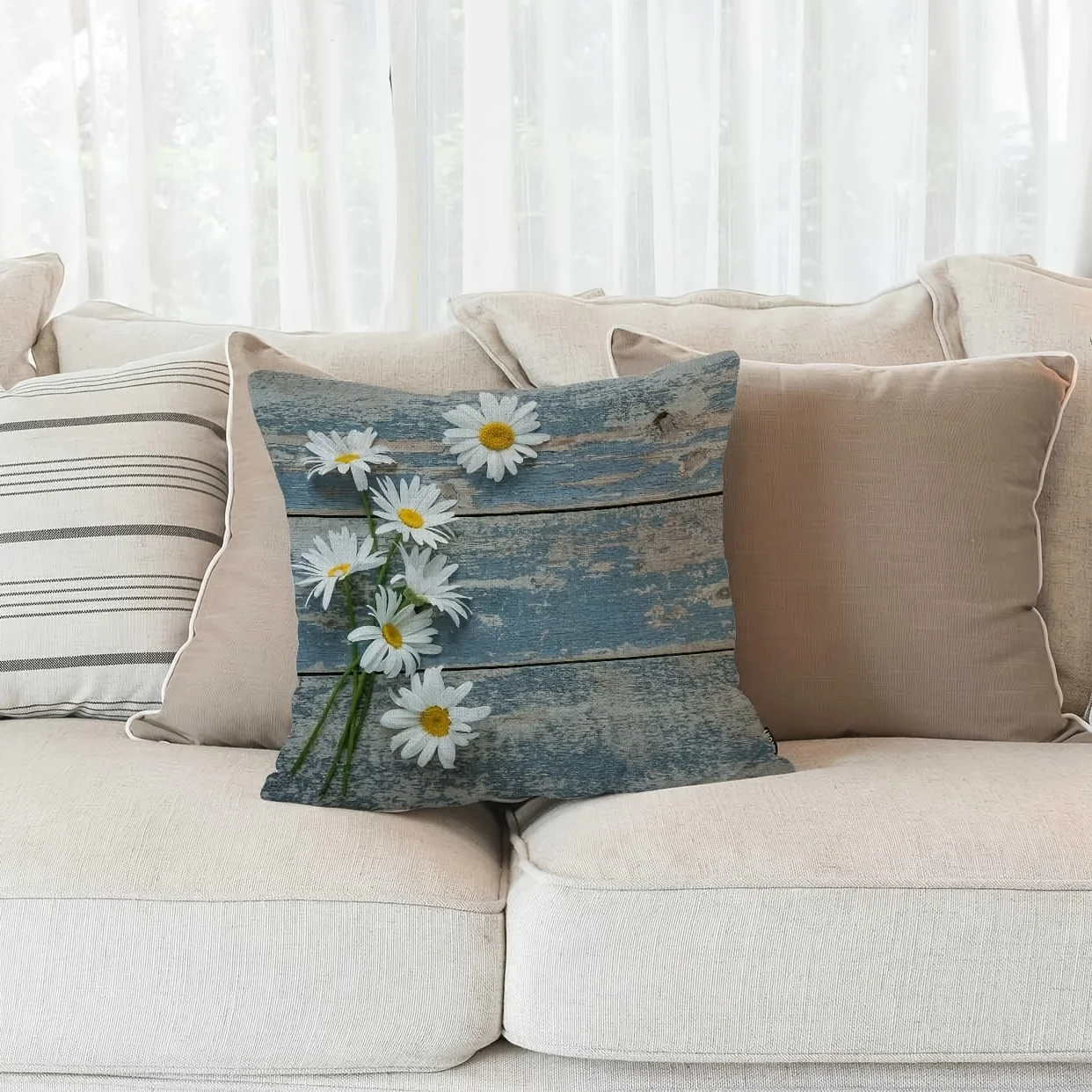 Rustic Daisy Artistic Design Accent Throw Pillow - Perfect for Home Decor - Soft, Stylish Cushion for Any Roomt
Rustic Daisy Artistic Design Accent Throw Pillow - Perfect for Home Decor - Soft, Stylish Cushion for Any Roomt