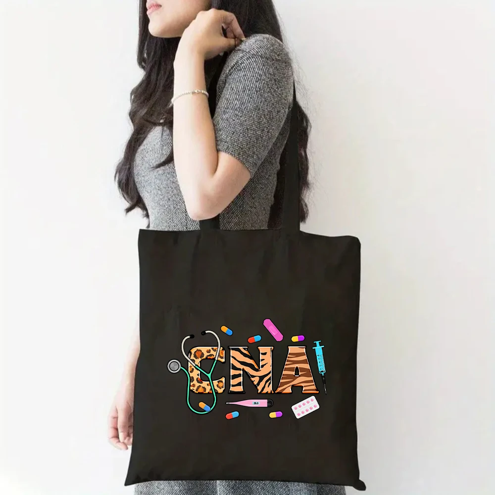 Leopard Print "CNA" Certified Nursing Assistant Canvas Tote Bag, Nurse Life Shoulder Bag
Leopard Print "CNA" Certified Nursing Assistant Canvas Tote Bag, Nurse Life Shoulder Bag