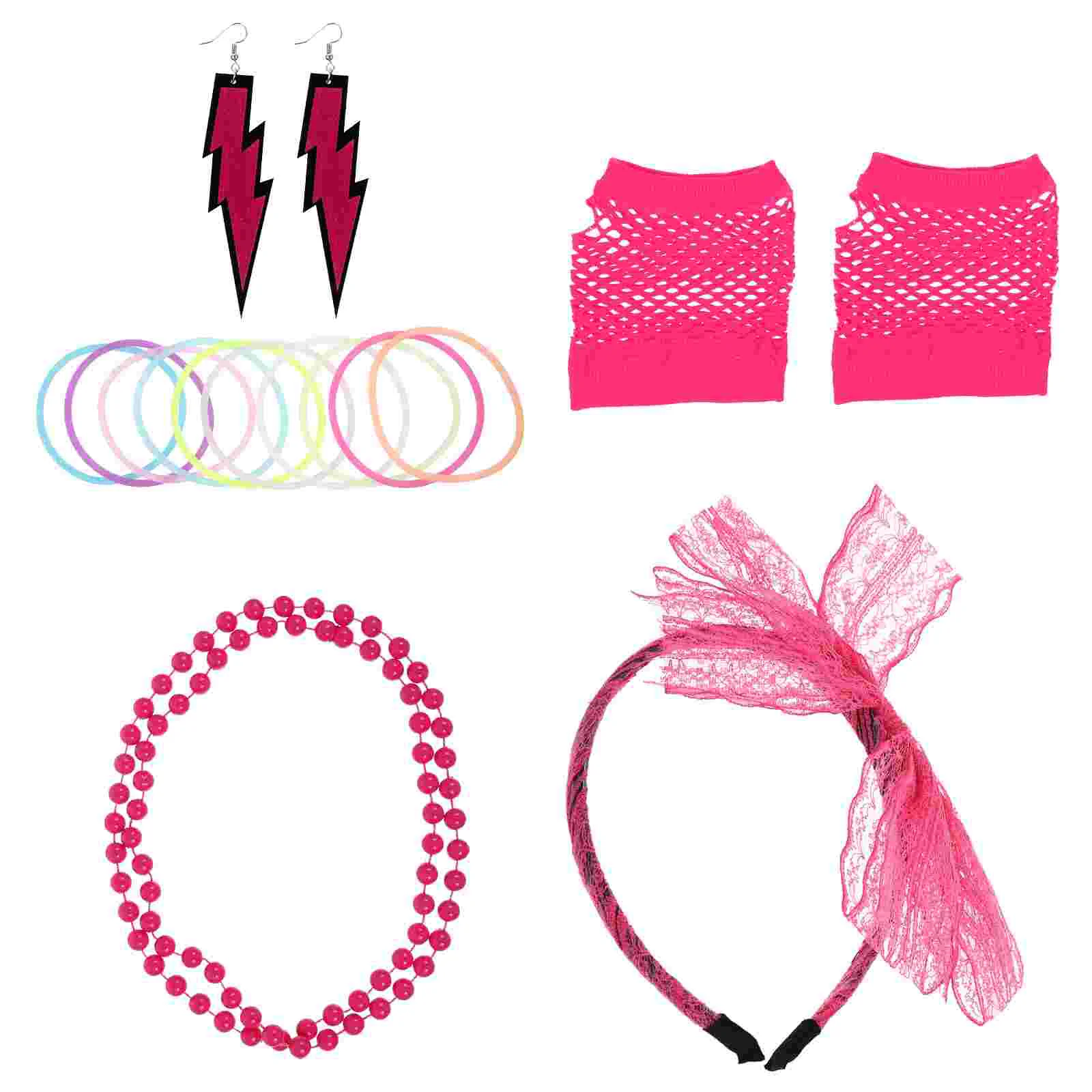 Prom Dress Party Clothes Durable Necklace Aldult Unique Earrings Rosy Eye-catching Wear Neon Cosplay Prop Man
Prom Dress Party Clothes Durable Necklace Aldult Unique Earrings Rosy Eye-catching Wear Neon Cosplay Prop Man