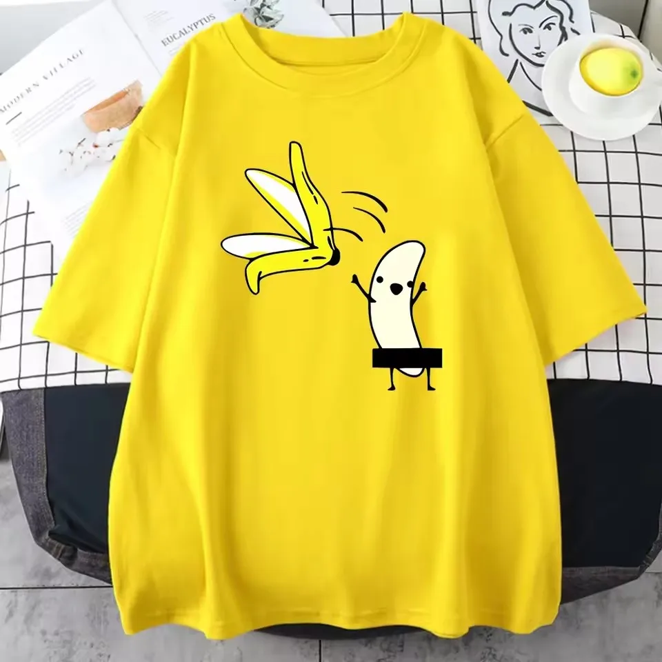 2025 New Style Men's Banana Off-Shoulder Shirt with Fun Print T-Shirt for Summer, Humorous and Funny Hip-Hop T-Shirt, Soft Cotto
2025 New Style Men's Banana Off-Shoulder Shirt with Fun Print T-Shirt for Summer, Humorous and Funny Hip-Hop T-Shirt, Soft Cotto