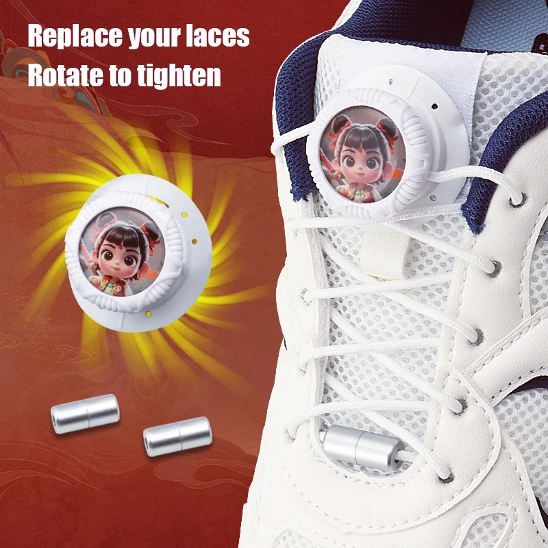 Nezha No Tie Shoelaces For Sneakers Swivel Buckle Thick Rope Round Shoe Laces Comfortable and Stylish Accessory Lazy Shoes Lace
Nezha No Tie Shoelaces For Sneakers Swivel Buckle Thick Rope Round Shoe Laces Comfortable and Stylish Accessory Lazy Shoes Lace