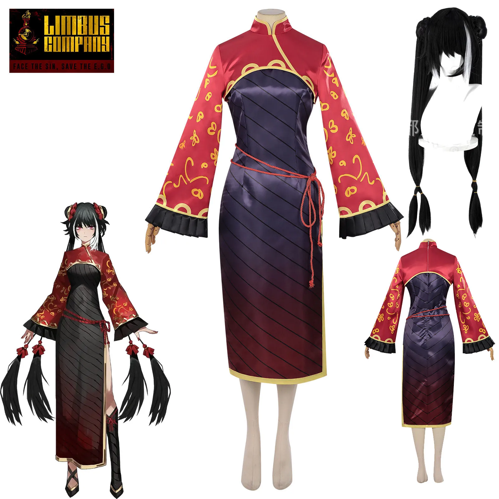 Game Limbus Jia Xichun Cosplay Costume Women Qipao Dress Halloween Clothes Party Uniform ga-si-chun Event Roleplay Wig set 2026
Game Limbus Jia Xichun Cosplay Costume Women Qipao Dress Halloween Clothes Party Uniform ga-si-chun Event Roleplay Wig set 2026