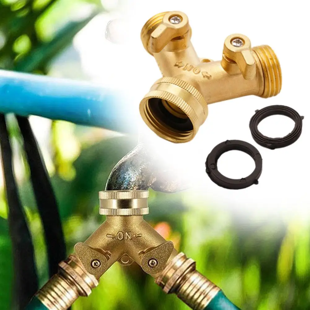 3/4 Inch 2 Way Brass Garden Hose Splitter Y-Type Water Tap Connector Outdoor Faucet Distributor Anti-Leak Rustproof Easy Install
3/4 Inch 2 Way Brass Garden Hose Splitter Y-Type Water Tap Connector Outdoor Faucet Distributor Anti-Leak Rustproof Easy Install