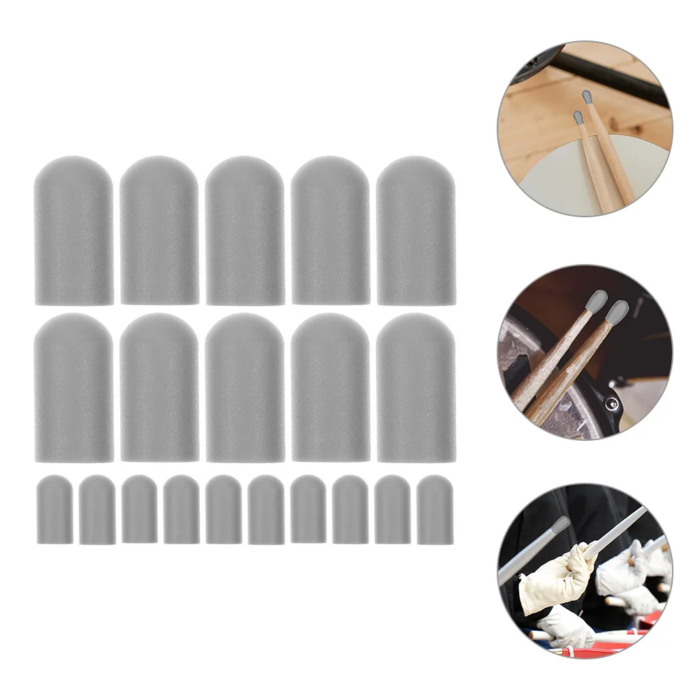 20 Pcs Rubber Sleeve Drumstick Protector Drumsticks Silica Gel Silent Practice Tip
20 Pcs Rubber Sleeve Drumstick Protector Drumsticks Silica Gel Silent Practice Tip