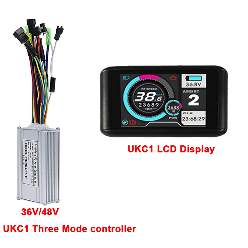 Bike UKC1 LCD Display Panel Three Mode 17A Sinewave Controller SM Plug Bicycle Scooter Modification Accessory
Bike UKC1 LCD Display Panel Three Mode 17A Sinewave Controller SM Plug Bicycle Scooter Modification Accessory