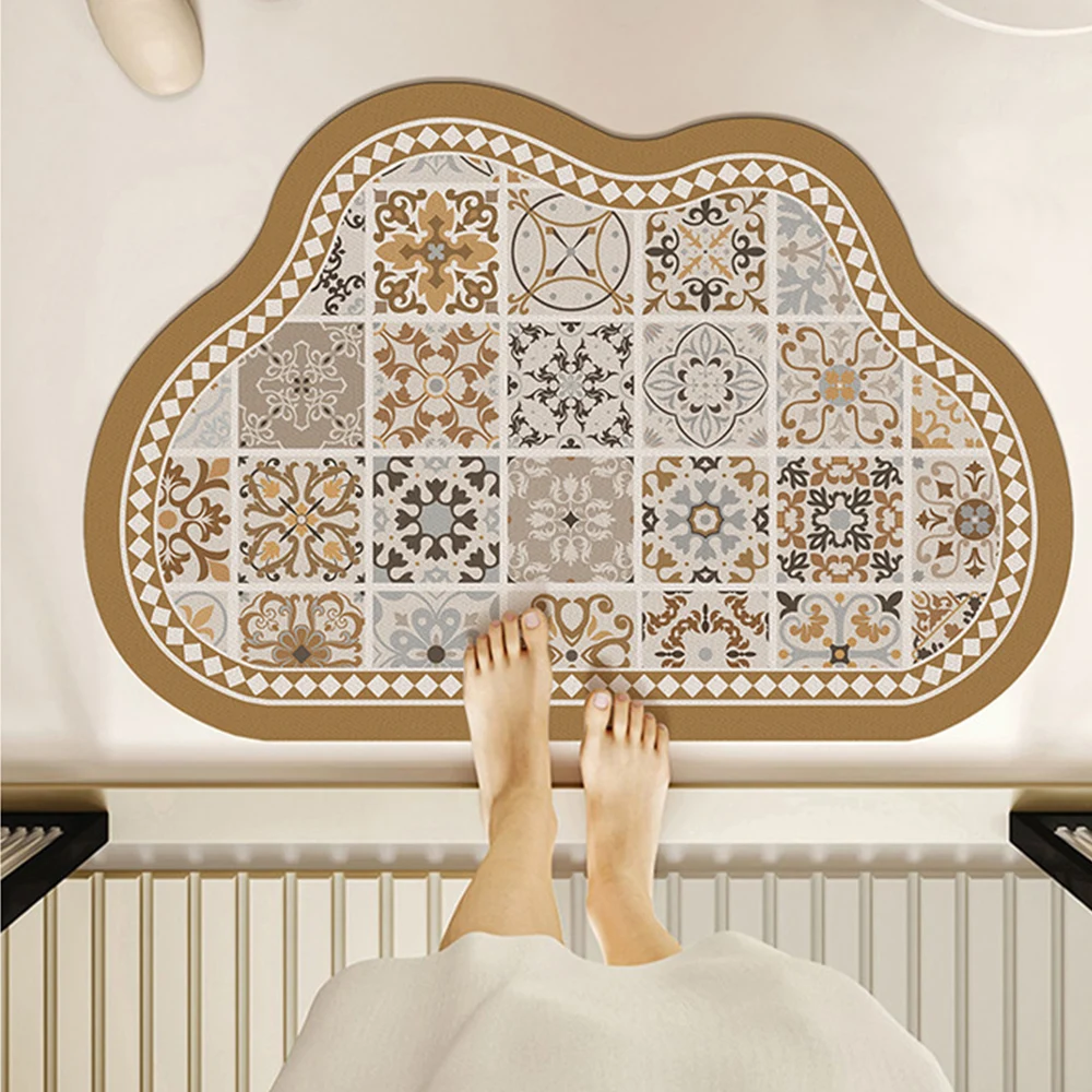 Vintage Printed Home Decoration Door Carpet Bathroom Floor Mat Bathroom Cabinet Foot Mat Nordic Style Anti Slip Cloud Shape
Vintage Printed Home Decoration Door Carpet Bathroom Floor Mat Bathroom Cabinet Foot Mat Nordic Style Anti Slip Cloud Shape