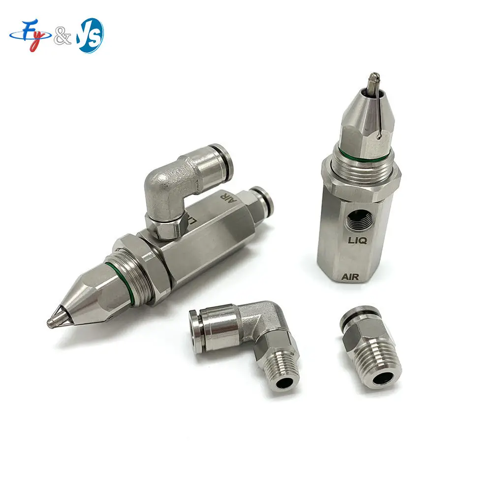 Ultrasonic Air Atomizing Spray Nozzle, 30/60/80/90° Adjustable Dust Control & Micro Fog Atomizer for Industrial Dust Suppression
Ultrasonic Air Atomizing Spray Nozzle, 30/60/80/90° Adjustable Dust Control & Micro Fog Atomizer for Industrial Dust Suppression
