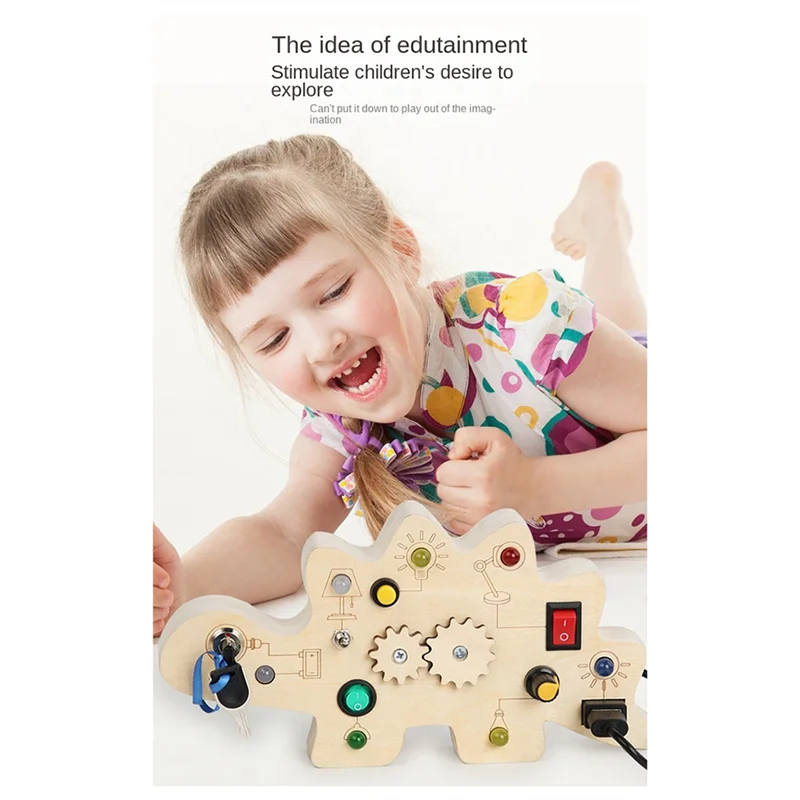 CYGJ-Children's Wooden Dinosaur Circuit Board Wooden Busy Board Circuit Exercise Manual Ability
CYGJ-Children's Wooden Dinosaur Circuit Board Wooden Busy Board Circuit Exercise Manual Ability