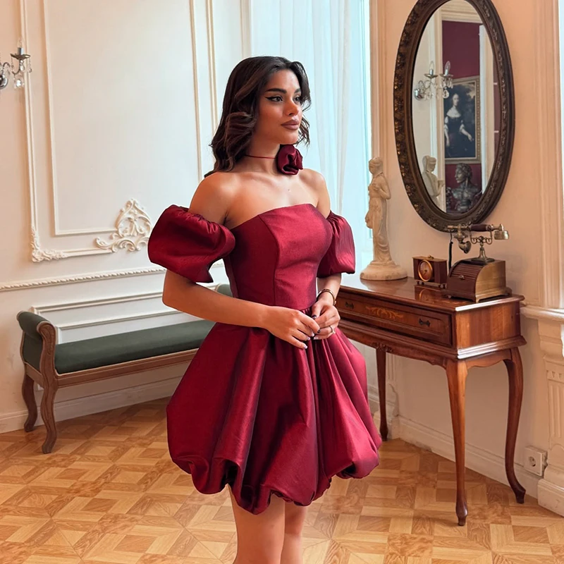 Thinyfull Sexy Mini Prom Evening Dresses Women Strapless Short Sleeve Satin Party Dress 2026 Night Cocktail Prom Gown Customized
Thinyfull Sexy Mini Prom Evening Dresses Women Strapless Short Sleeve Satin Party Dress 2026 Night Cocktail Prom Gown Customized