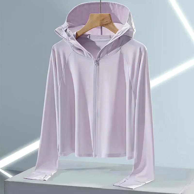 Summer New High Quality Ice Silk Women Sunscreen Clothing Outdoor Sports Sweat-absorbing Quick Drying UV Protection Coat Tops
Summer New High Quality Ice Silk Women Sunscreen Clothing Outdoor Sports Sweat-absorbing Quick Drying UV Protection Coat Tops