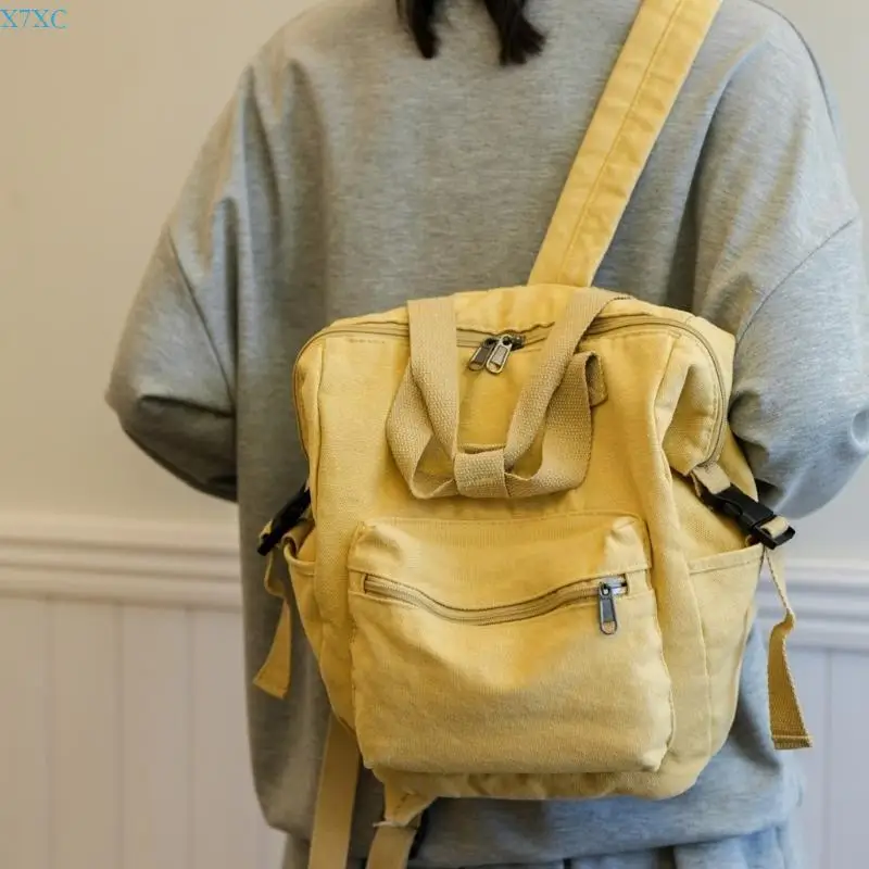 X7XC Practical Canvas Backpack For Girls Stylish Travel And School Bag With Multiple Pockets Casual Daypack for Women
X7XC Practical Canvas Backpack For Girls Stylish Travel And School Bag With Multiple Pockets Casual Daypack for Women