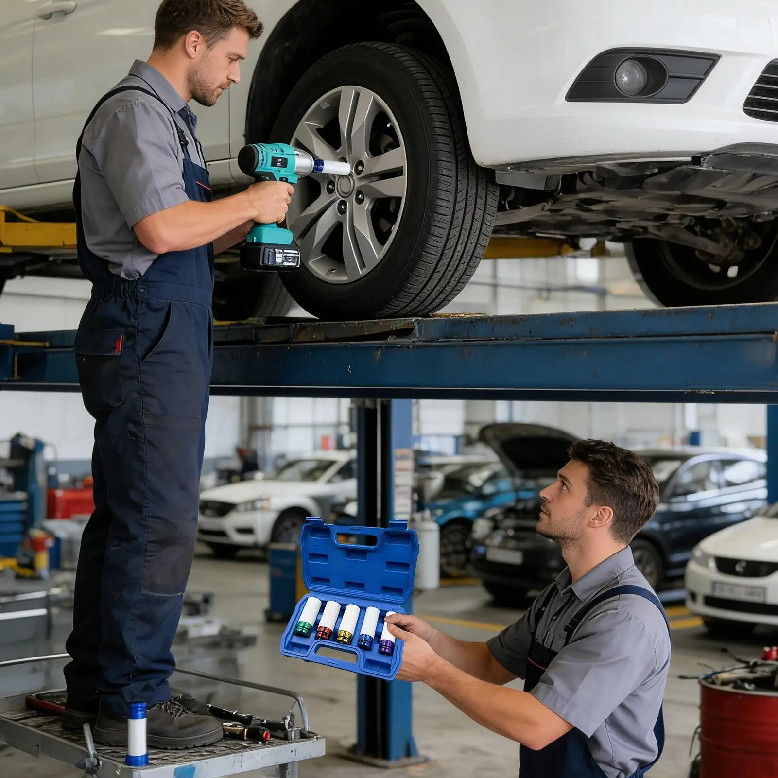 Lug Nut Socket Set 5Pcs/set Electric Wrench Socket Set Thin Wall Nut Sockets Kit For Auto Truck Wheel Hub Protection
Lug Nut Socket Set 5Pcs/set Electric Wrench Socket Set Thin Wall Nut Sockets Kit For Auto Truck Wheel Hub Protection