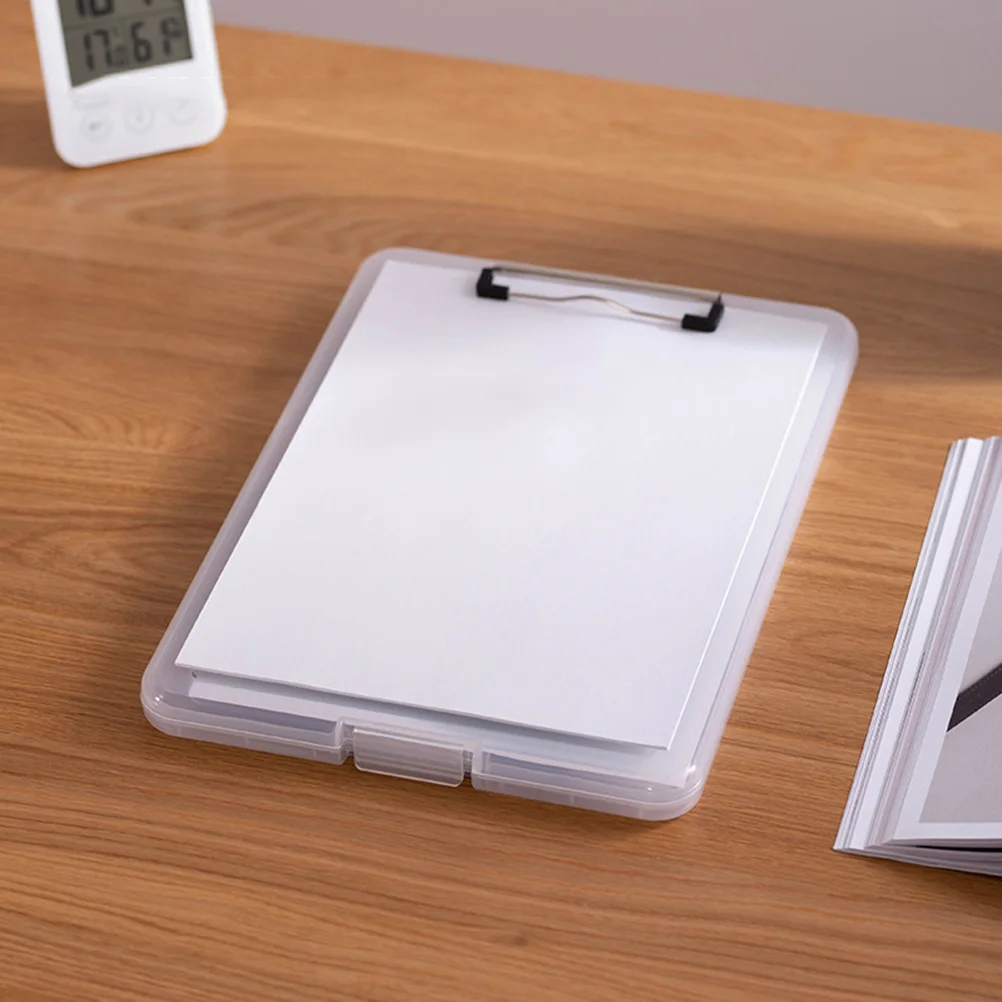 Plastic A4 Clipboard File Clip Paper Holder Memo Board Lightweight Large Capacity Pen Slot Portable School for Teachers
Plastic A4 Clipboard File Clip Paper Holder Memo Board Lightweight Large Capacity Pen Slot Portable School for Teachers