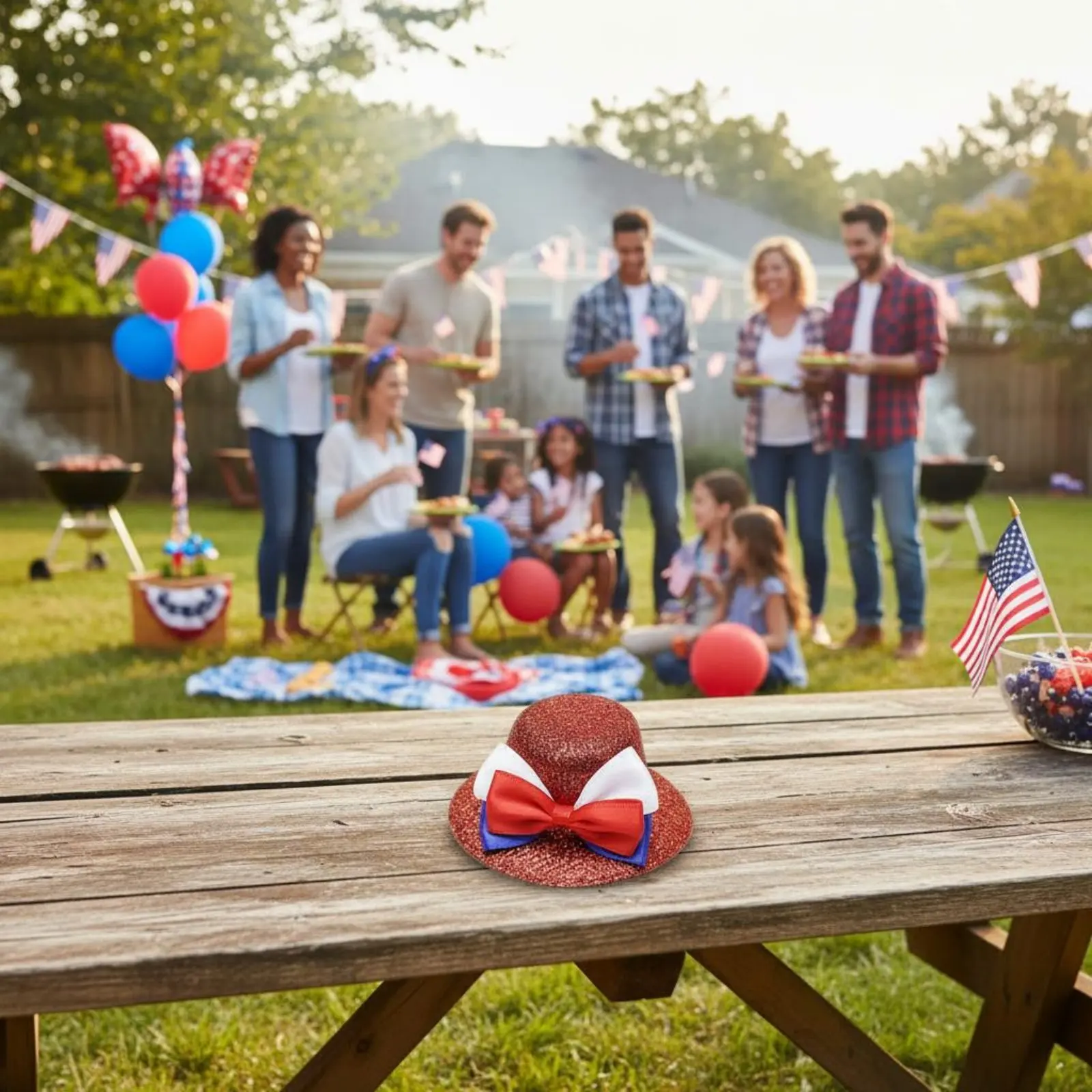 Independence Day Mini Mini Hat Festive Independence Day Party Hat Miniature Size Lightweight for Adults, Processions
Independence Day Mini Mini Hat Festive Independence Day Party Hat Miniature Size Lightweight for Adults, Processions