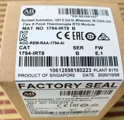 New Original 1794-IRT8 1794irt8 PLC Module Stock In Warehouse
New Original 1794-IRT8 1794irt8 PLC Module Stock In Warehouse