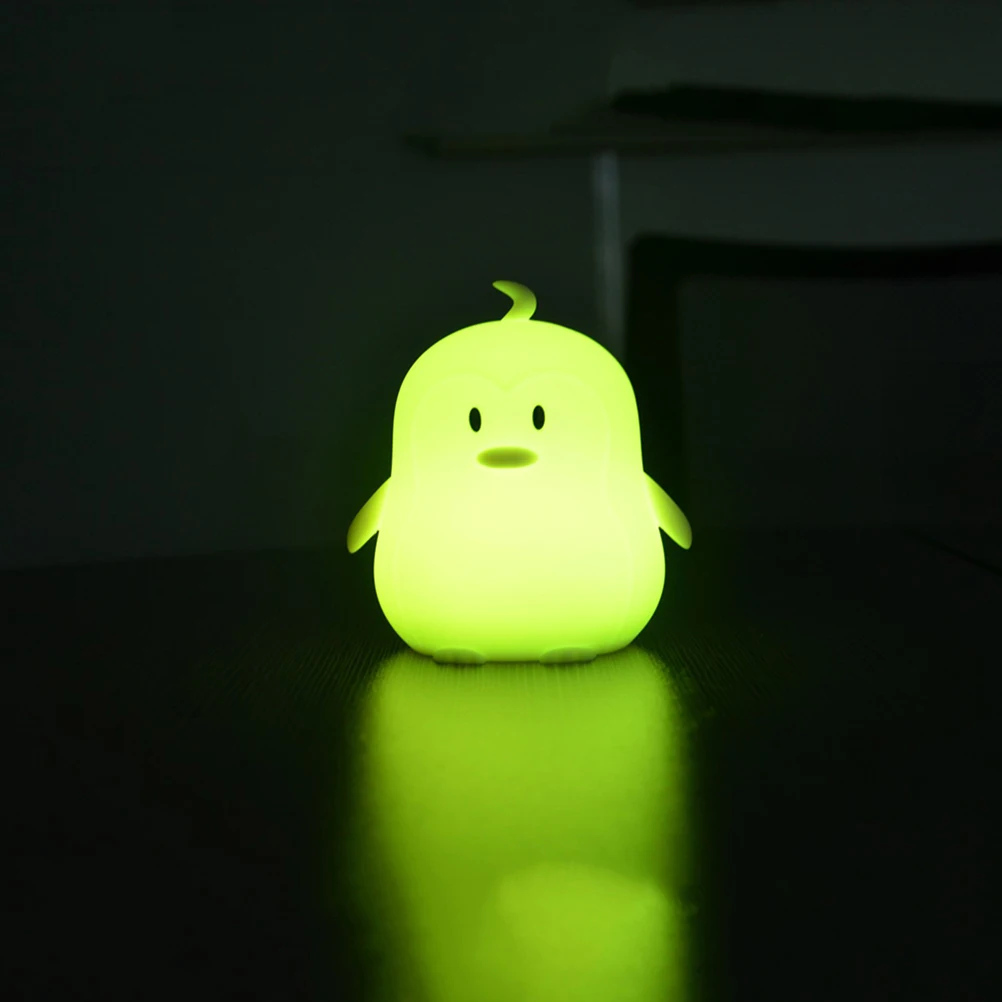 Creative Penguin Night Light LED Tap Control Operated Night Light Decor Lamp for Kids Bedroom Nursery Room (Colorful Lig
Creative Penguin Night Light LED Tap Control Operated Night Light Decor Lamp for Kids Bedroom Nursery Room (Colorful Lig